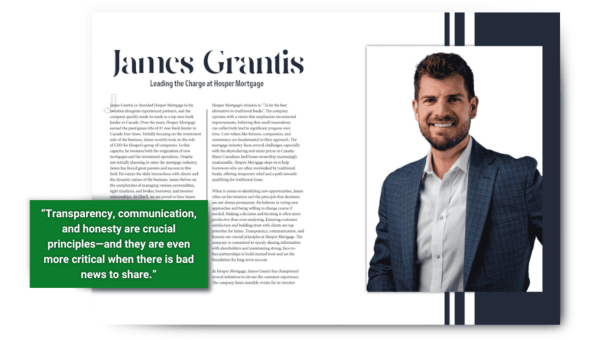 The Elite X Spotlights James Grantis as a Leader in Mortgage Industry